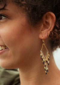 Fringe Thai Crystal Earrings | Shop Coco Rose Boutique Beach & Resort Wear
