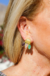 Dasha Lotus Stud Earring | Shop Coco Rose Boutique Beach & Resort Wear