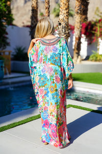 Bombay Jeweled Long Caftan | Shop Coco Rose Boutique Beach & Resort Wear