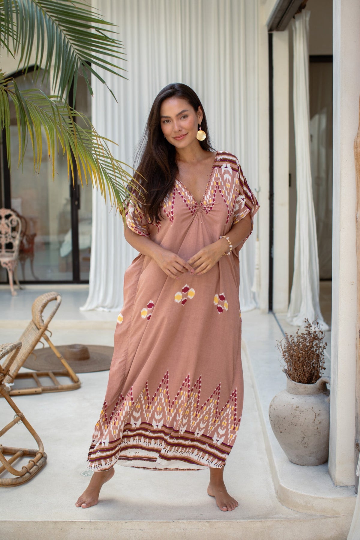 Yucatán Long Caftan | Shop Coco Rose Boutique Beach & Resort Wear