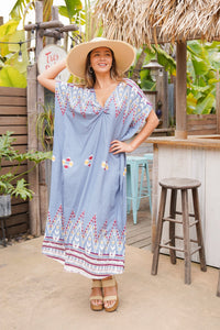 Yucatán Long Caftan | Shop Coco Rose Boutique Beach & Resort Wear