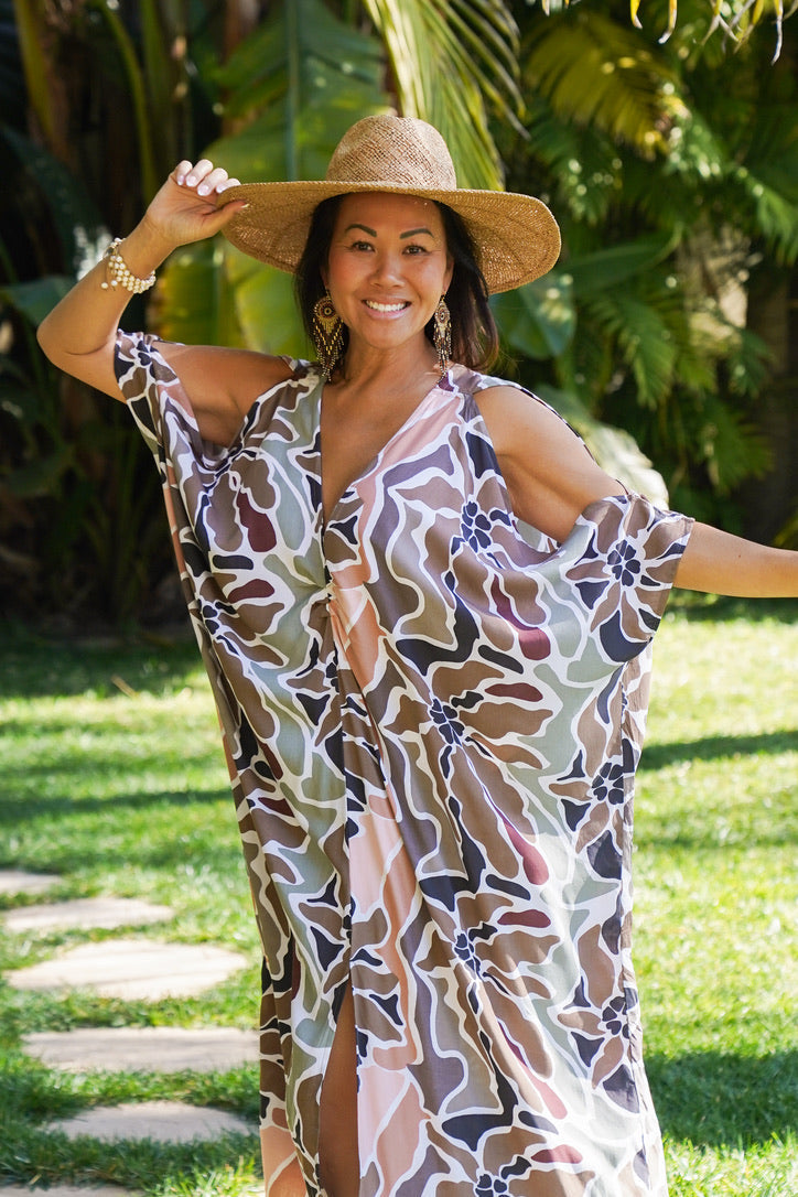 Kenya Open Shoulder Caftan – Coco Rose