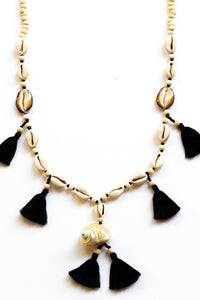 Coco Conch Shell Tassel Necklace | Shop Bali Queen