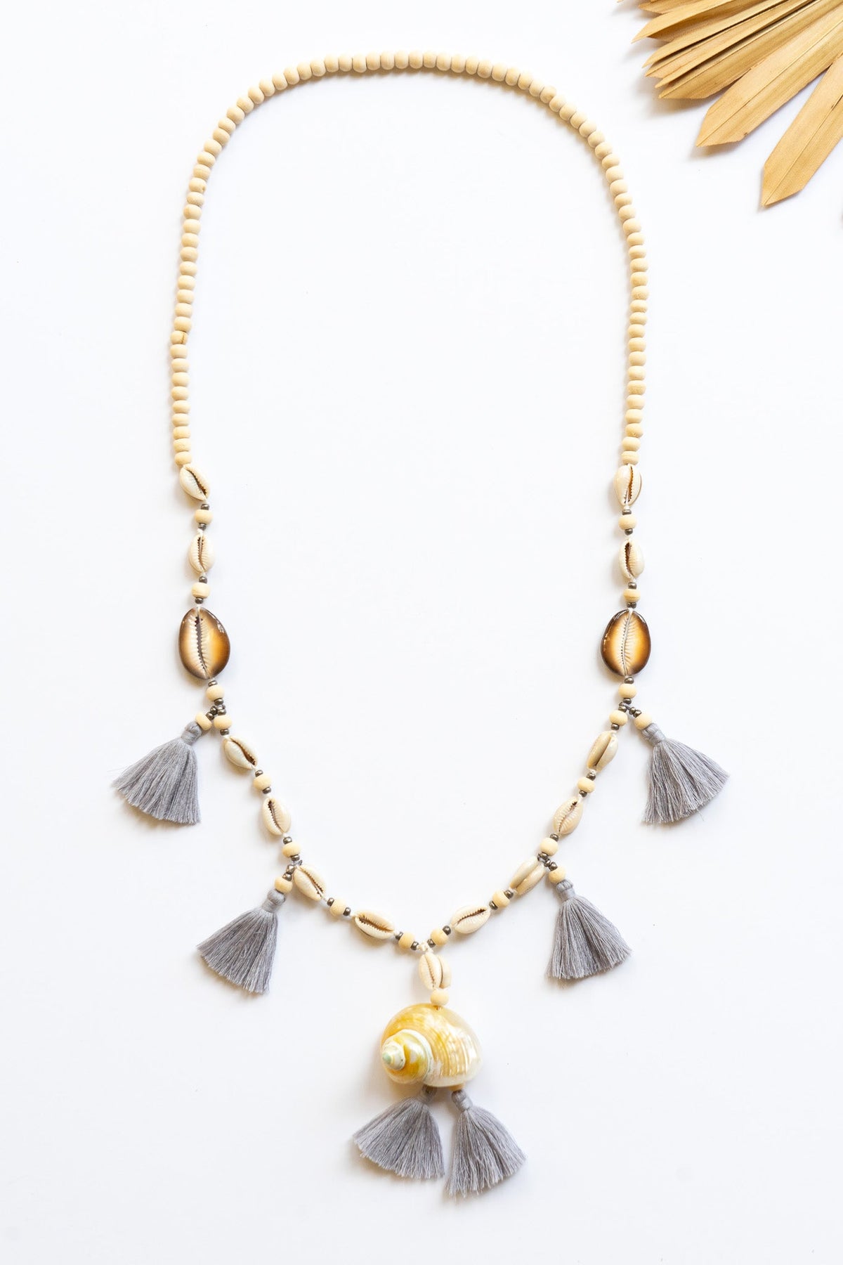 Coco Conch Shell Tassel Necklace | Shop Bali Queen