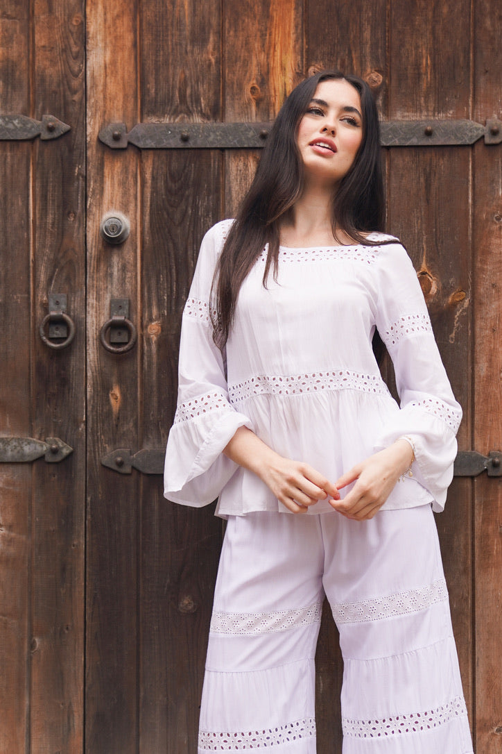 Eyelet Gypsy Top| Shop Coco Rose Boutique Beach & Resort Wear