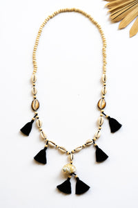 Coco Conch Shell Tassel Necklace | Shop Bali Queen