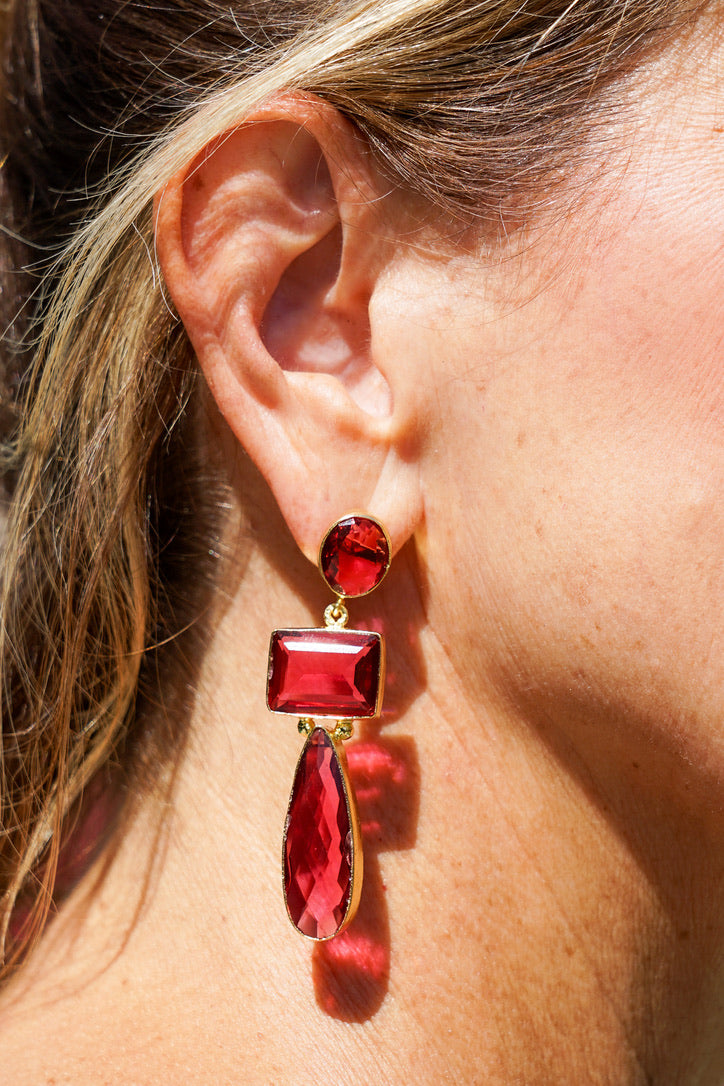 Dasha Hydro Stone Cascade Earring | Shop Coco Rose Boutique Beach & Resort Wear
