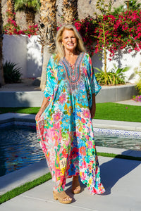 Bombay Jeweled Long Caftan | Shop Coco Rose Boutique Beach & Resort Wear