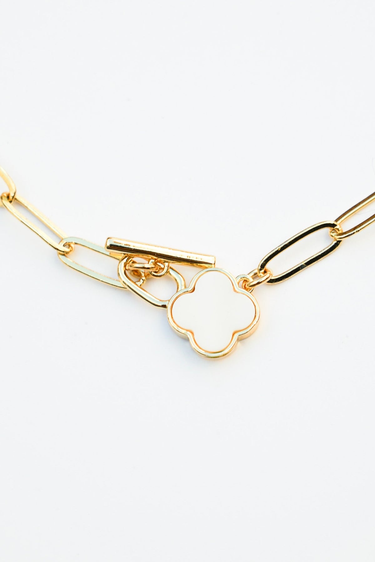 Simple Clover Link Necklace | Shop Coco Rose Boutique Beach & Resort Wear