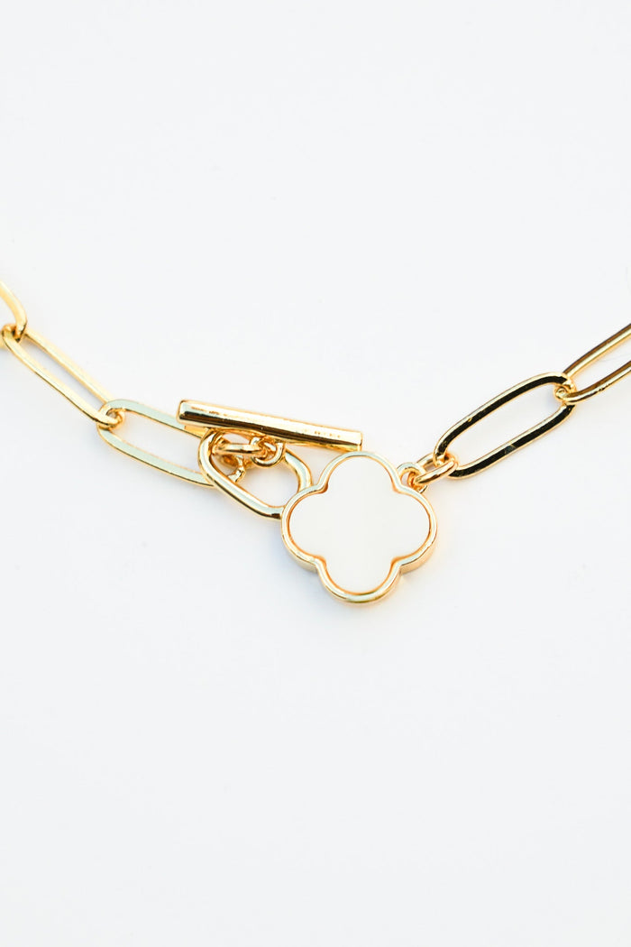 Simple Clover Link Necklace | Shop Coco Rose Boutique Beach & Resort Wear