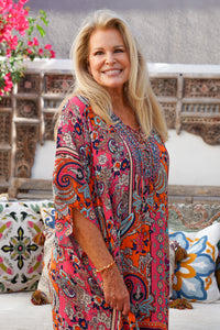 Bombay Jeweled Long Caftan | Shop Coco Rose Boutique Beach & Resort Wear