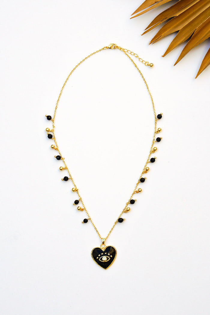 Isla Heart Charm Necklace | Shop Coco Rose Boutique Beach & Resort Wear
