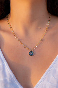 Hamsa Shine Light Coin Necklace | Shop Bali Queen