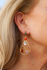 Dasha Labradorite Teardrop Earring | Shop Coco Rose Boutique Beach & Resort Wear