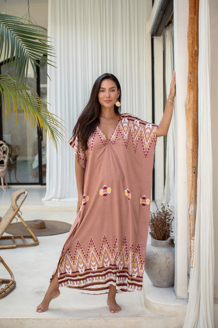 Yucatán Long Caftan | Shop Coco Rose Boutique Beach & Resort Wear