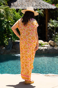 Beach Blossom Long Caftan | Shop Coco Rose Boutique Beach & Resort Wear