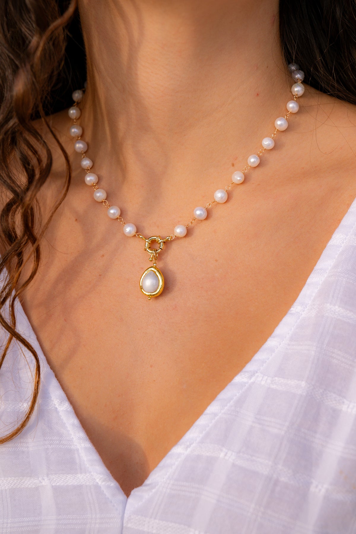 Beach Pearl Necklace | Shop Coco Rose Boutique Beach & Resort Wear
