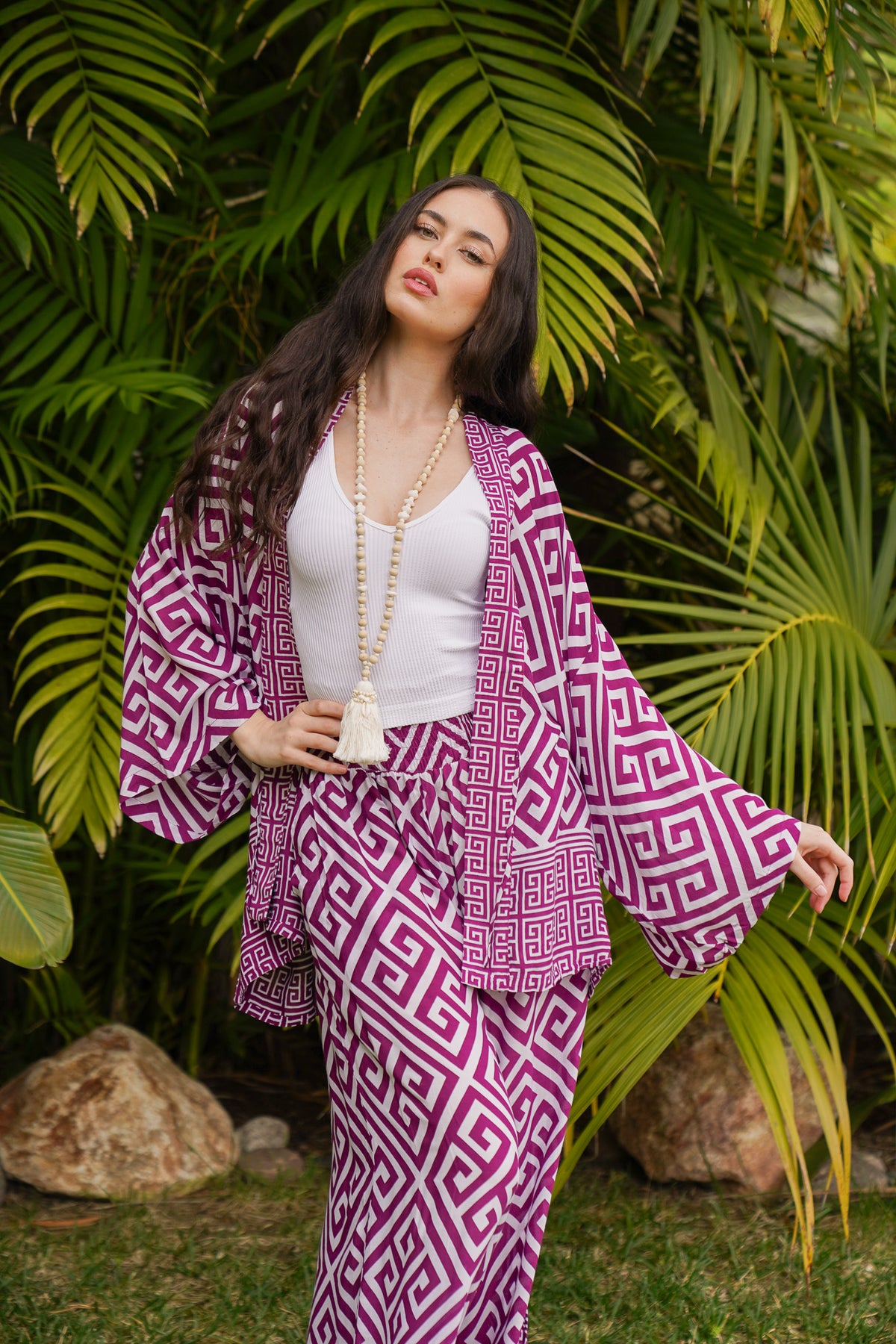 Tribal Tides Short Kimono | Shop Coco Rose Boutique Beach & Resort Wear