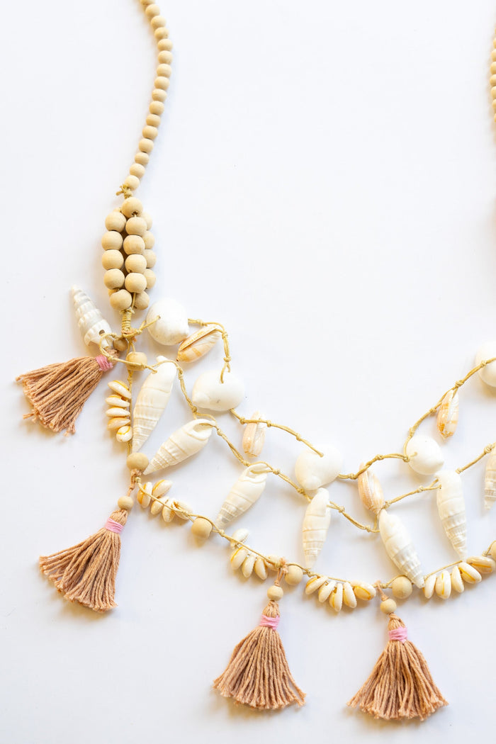 Cabana Shell Tassel Necklace | Shop Bali Queen