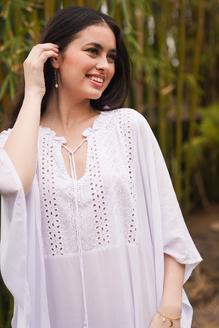 Eyelet Gypsy Caftan | Shop Coco Rose Boutique Beach & Resort Wear