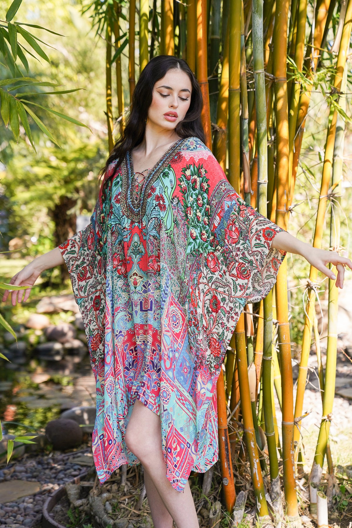 Bombay Jeweled Caftan | Shop Coco Rose Boutique Beach & Resort Wear