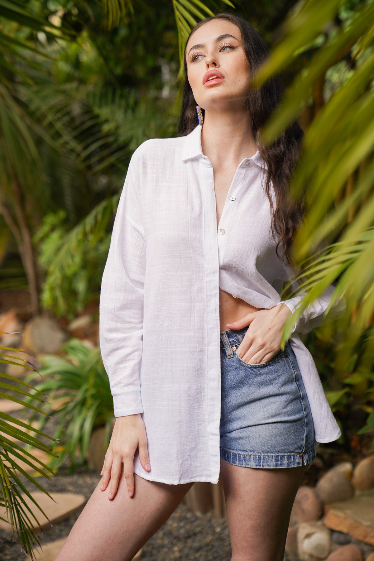 Amalfi Oversized Shirt | Shop Coco Rose Boutique Beach & Resort Wear