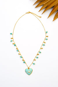 Isla Heart Charm Necklace | Shop Coco Rose Boutique Beach & Resort Wear