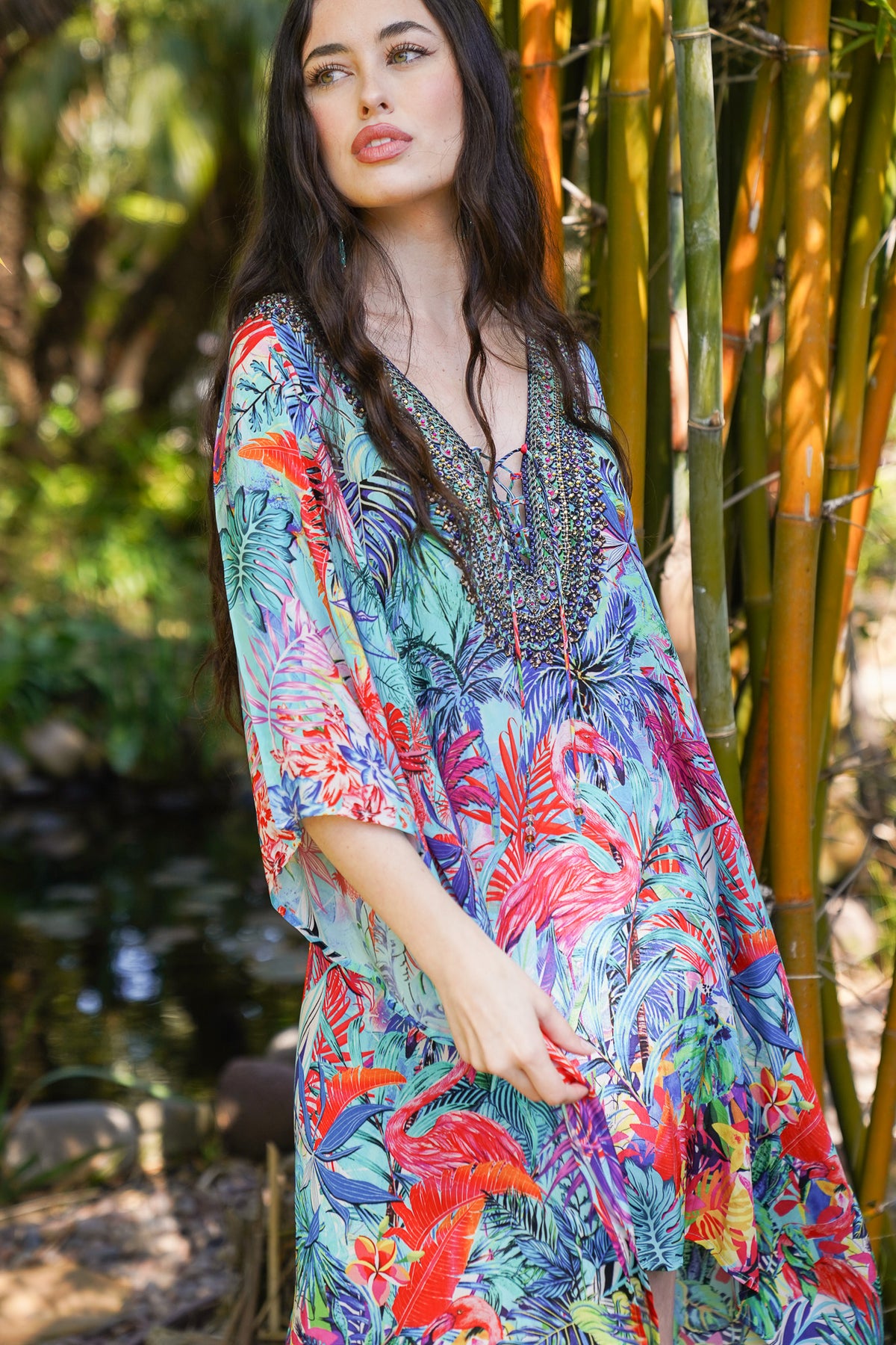 Bombay Jeweled Caftan | Shop Coco Rose Boutique Beach & Resort Wear