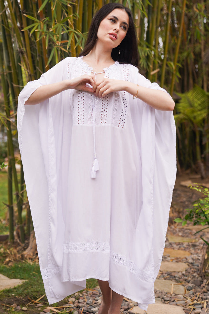 Eyelet Gypsy Caftan | Shop Coco Rose Boutique Beach & Resort Wear