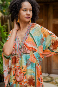 Bombay Jeweled Long Caftan | Shop Coco Rose Boutique Beach & Resort Wear