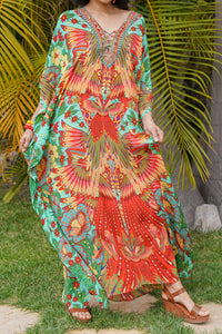 Bombay Jeweled Long Caftan | Shop Coco Rose Boutique Beach & Resort Wear