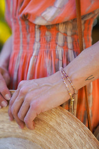 Beach Pebbles Gold Pull Bracelet | Shop Coco Rose Boutique Beach & Resort Wear