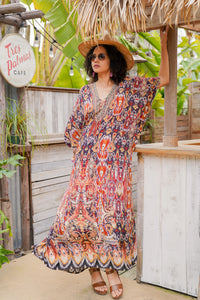 Bombay Jeweled Long Caftan | Shop Coco Rose Boutique Beach & Resort Wear