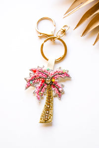 Pink Palms Keychain | Shop Bali Queen