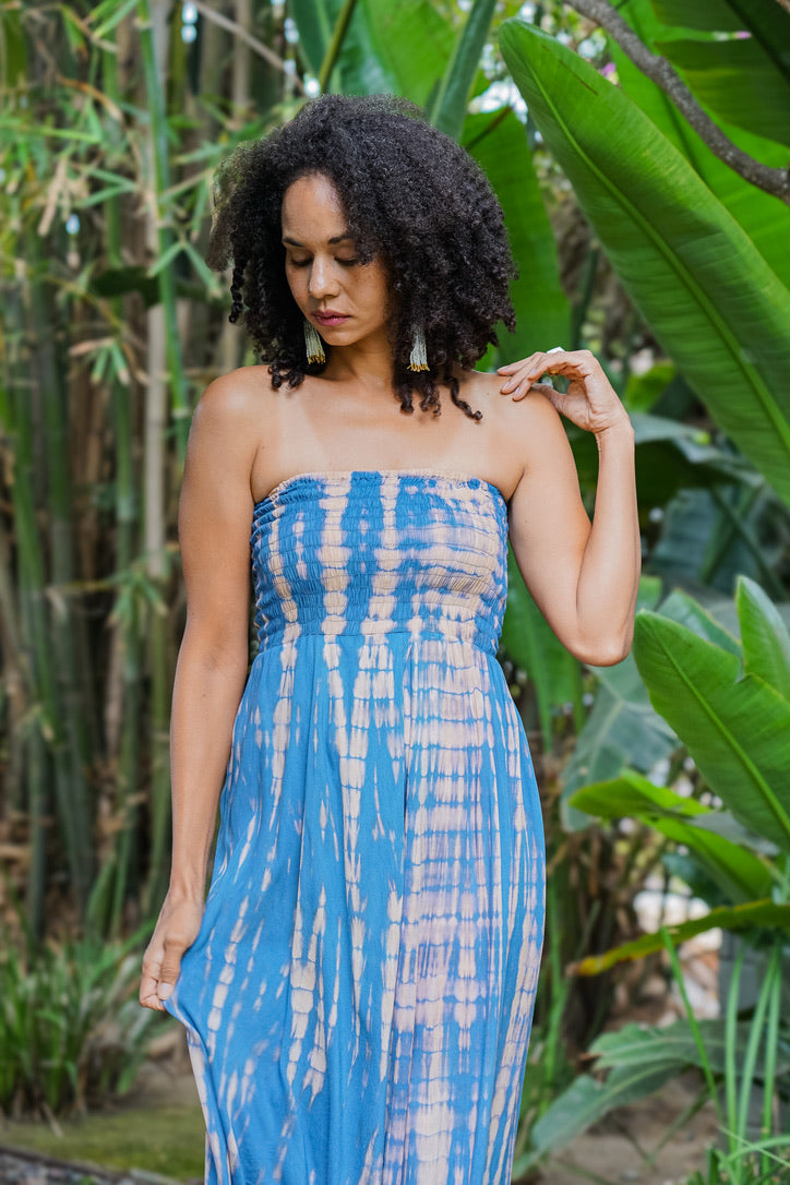 Second Hand Vape Smoke Kids Tia Tube Dress One Size / Denim / Rayon