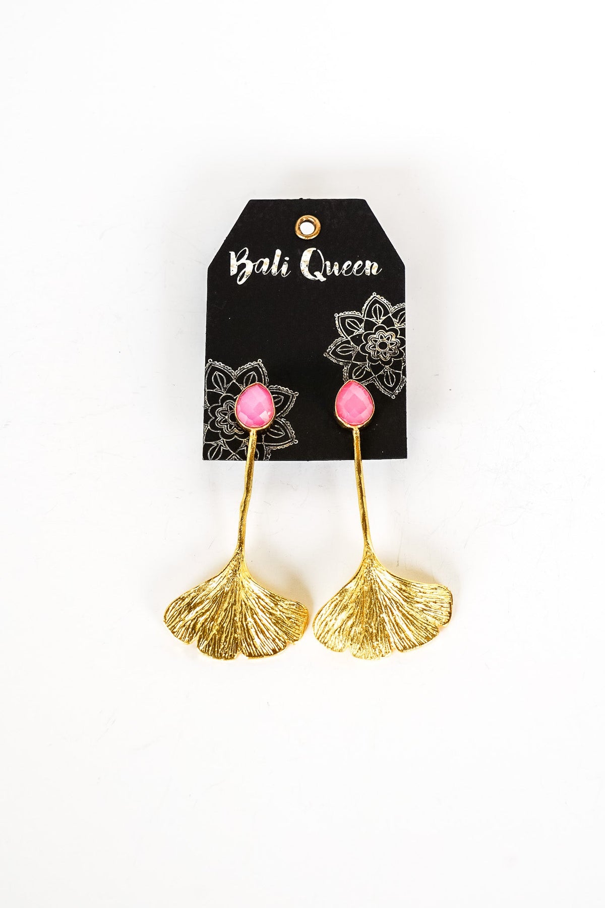 Dasha Pink Lotus Drop Earring | Shop Bali Queen