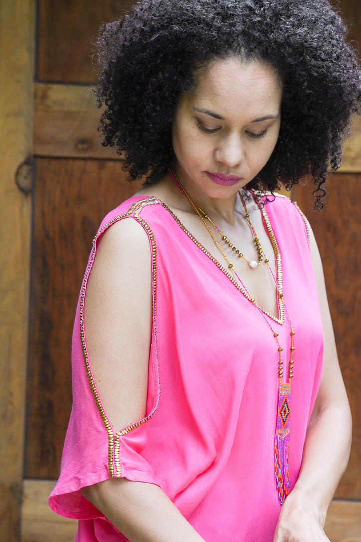 Cabo Open Shoulder Tunic | Shop Coco Rose Boutique Beach & Resort Wear