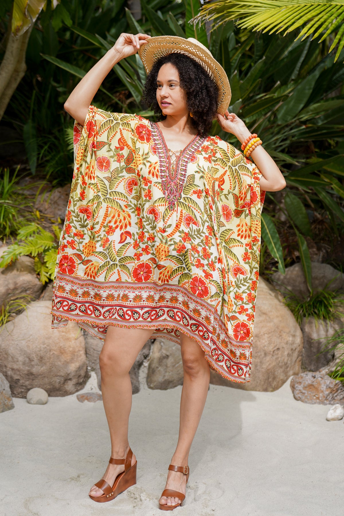 Bombay Jeweled Caftan | Shop Coco Rose Boutique Beach & Resort Wear