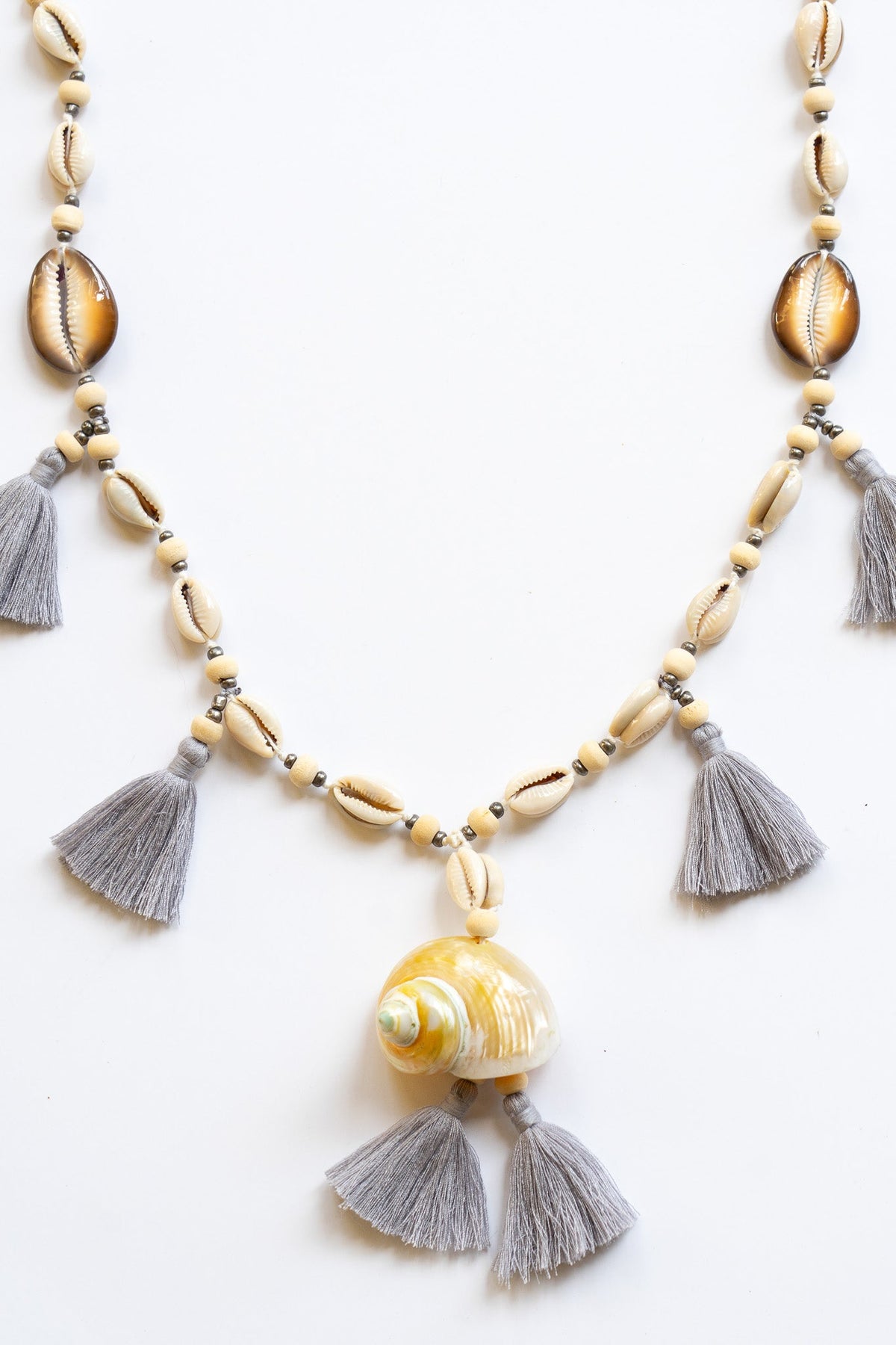 Coco Conch Shell Tassel Necklace | Shop Bali Queen