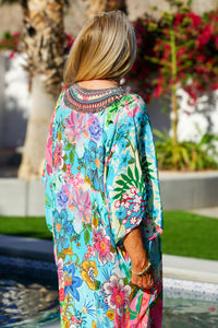 Bombay Jeweled Long Caftan | Shop Coco Rose Boutique Beach & Resort Wear