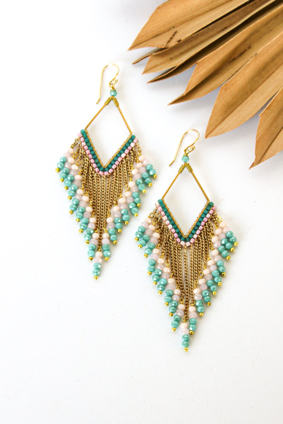 Fringe Thai Crystal Earrings | Shop Coco Rose Boutique Beach & Resort Wear