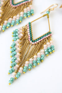 Fringe Thai Crystal Earrings | Shop Coco Rose Boutique Beach & Resort Wear