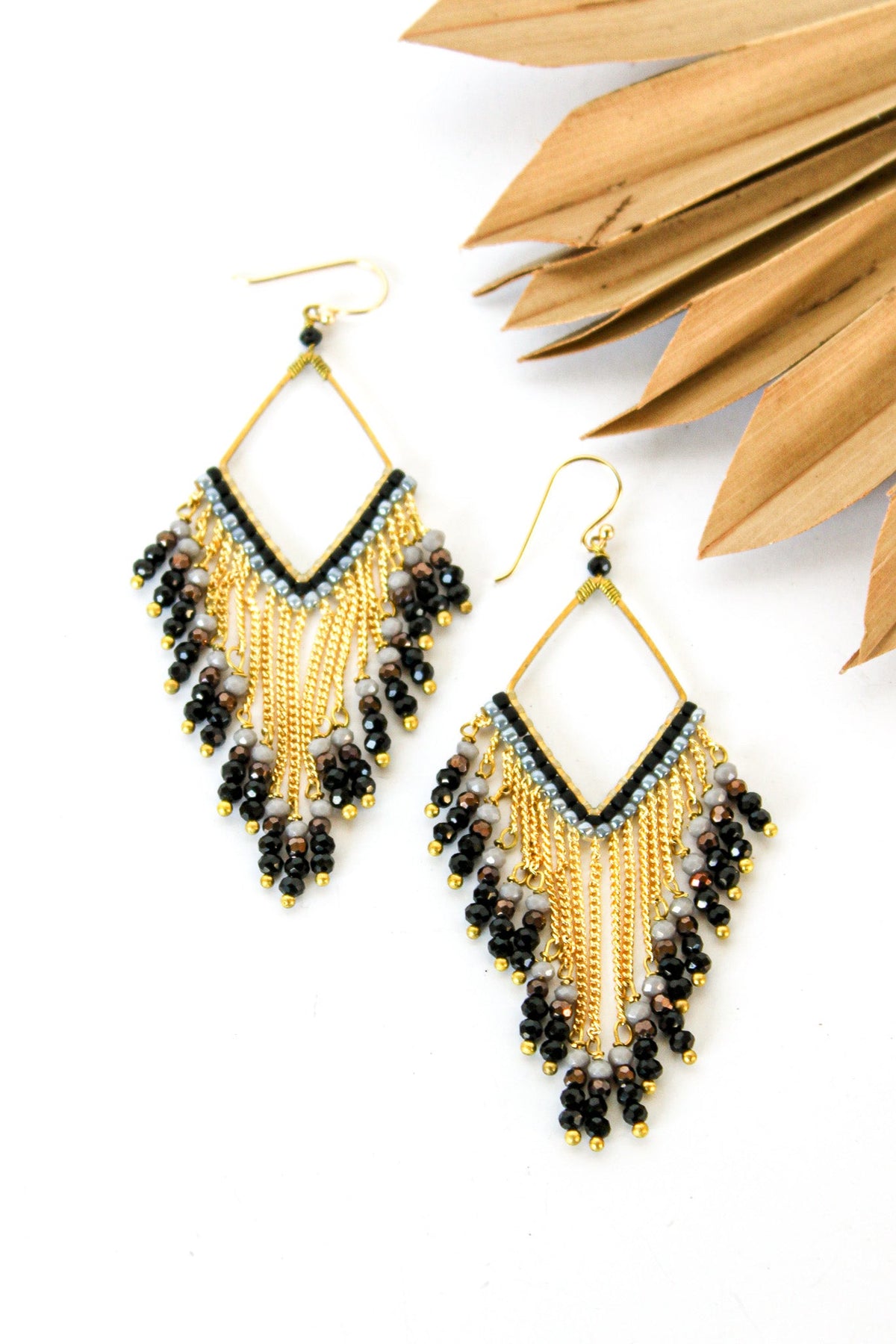 Fringe Thai Crystal Earrings | Shop Coco Rose Boutique Beach & Resort Wear