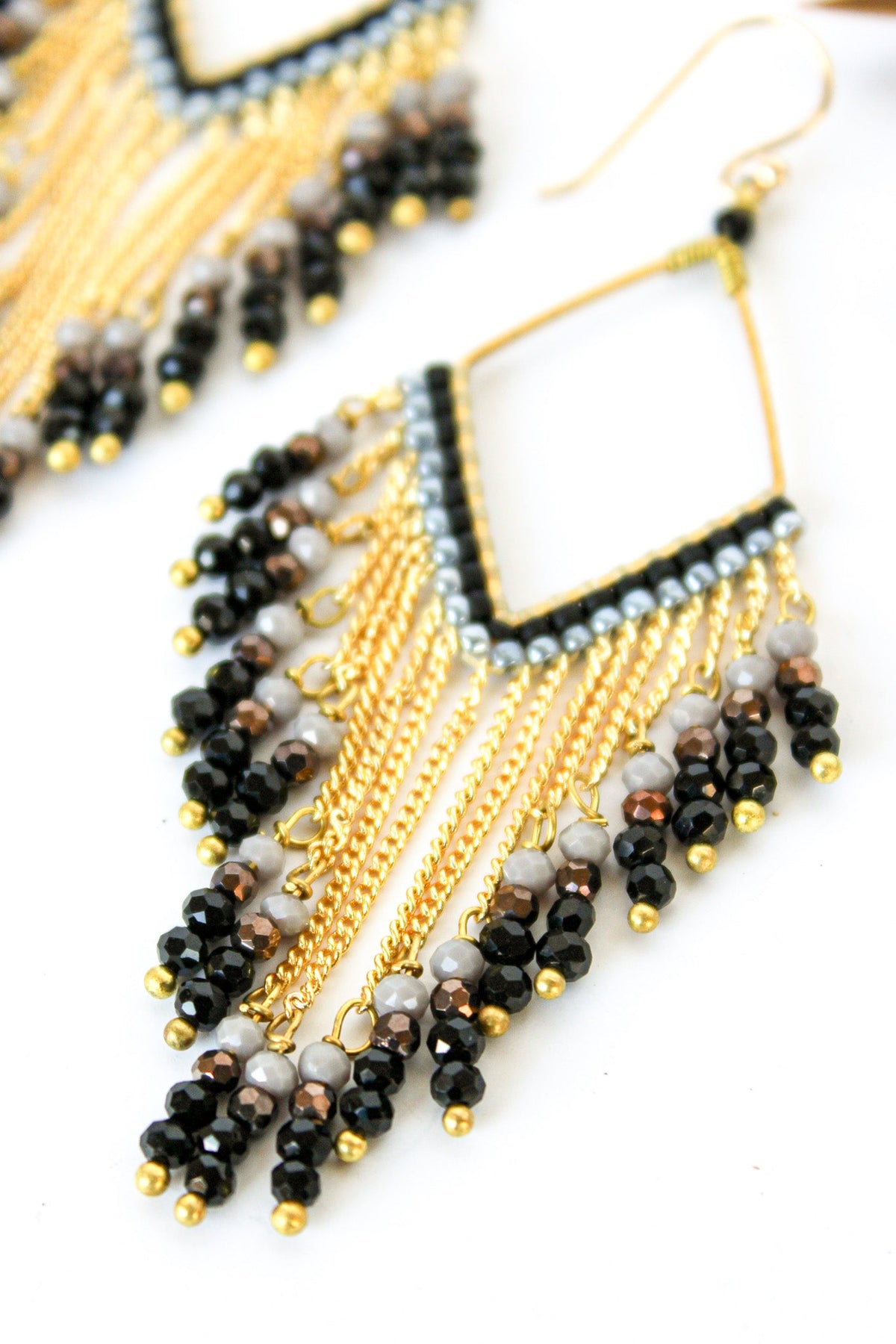 Fringe Thai Crystal Earrings | Shop Coco Rose Boutique Beach & Resort Wear