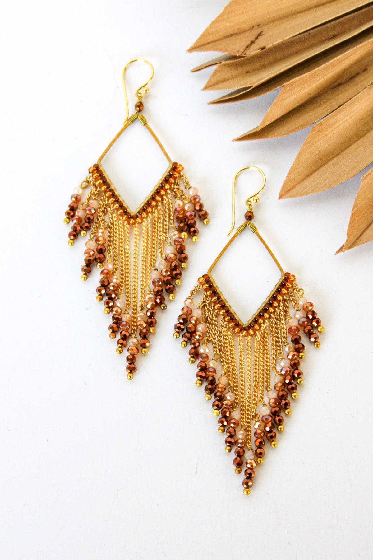 Fringe Thai Crystal Earrings | Shop Coco Rose Boutique Beach & Resort Wear