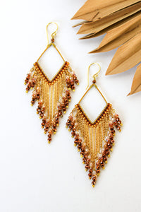 Fringe Thai Crystal Earrings | Shop Coco Rose Boutique Beach & Resort Wear