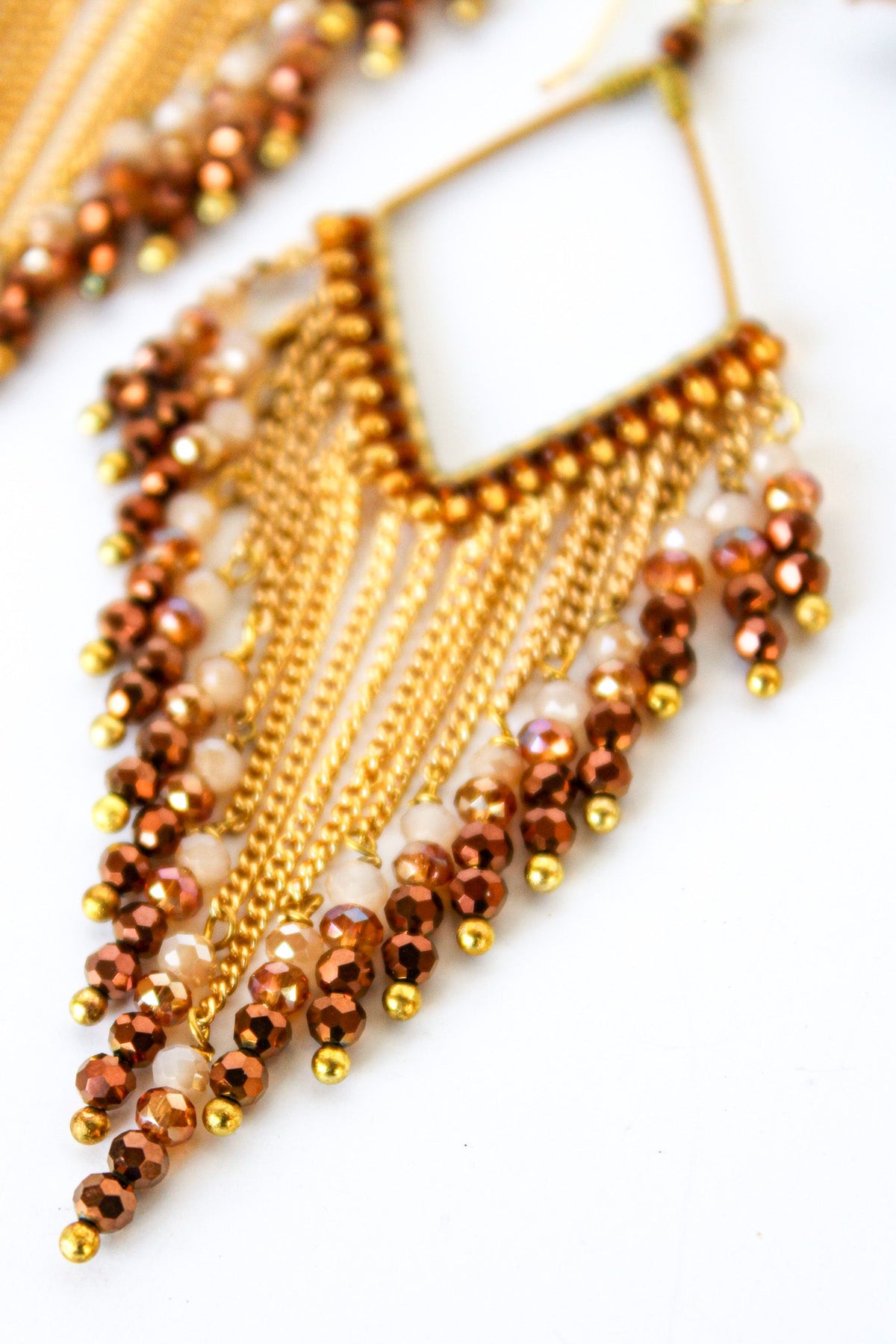 Fringe Thai Crystal Earrings | Shop Coco Rose Boutique Beach & Resort Wear