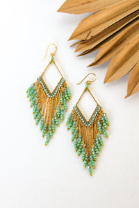 Fringe Thai Crystal Earrings | Shop Coco Rose Boutique Beach & Resort Wear