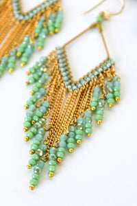 Fringe Thai Crystal Earrings | Shop Coco Rose Boutique Beach & Resort Wear