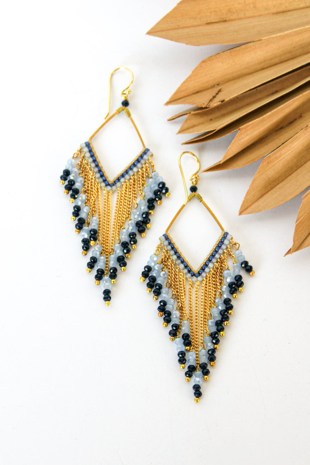 Fringe Thai Crystal Earrings | Shop Coco Rose Boutique Beach & Resort Wear